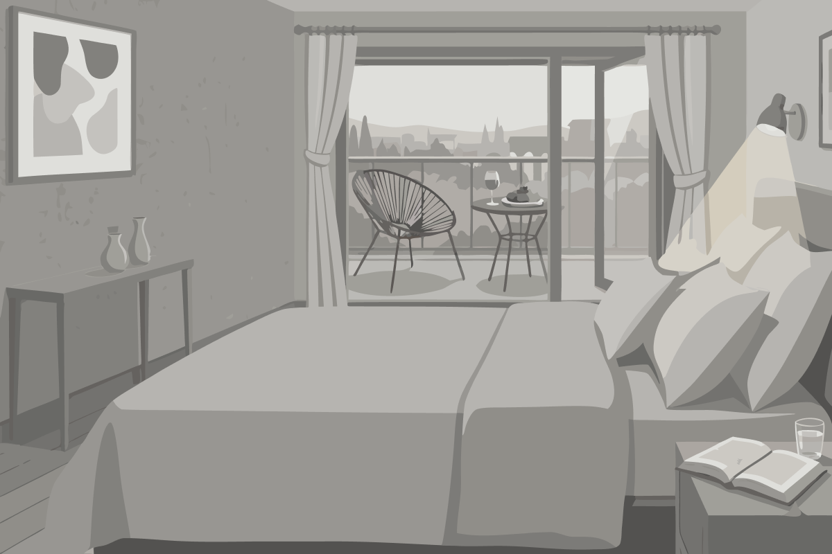Chambre Quadruple avec Balcon